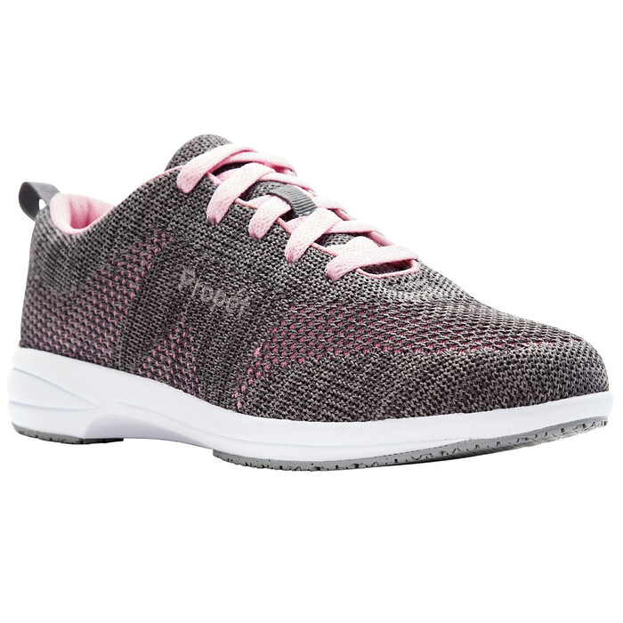 Propet Women's Washable Walker Evolution Sneaker Grey/Pink - WCS012MGPI